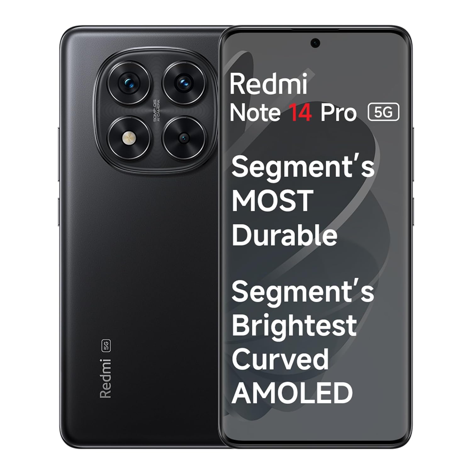 Redmi Note 14 Pro 5G 8GB RAM 256GB Storage|50 MP Sony Camera Setup|Corning Gorilla Glass Victus 2 | 1.5K 3D Curved AMOLED | Mediatek Dimensity 7300- Ultra